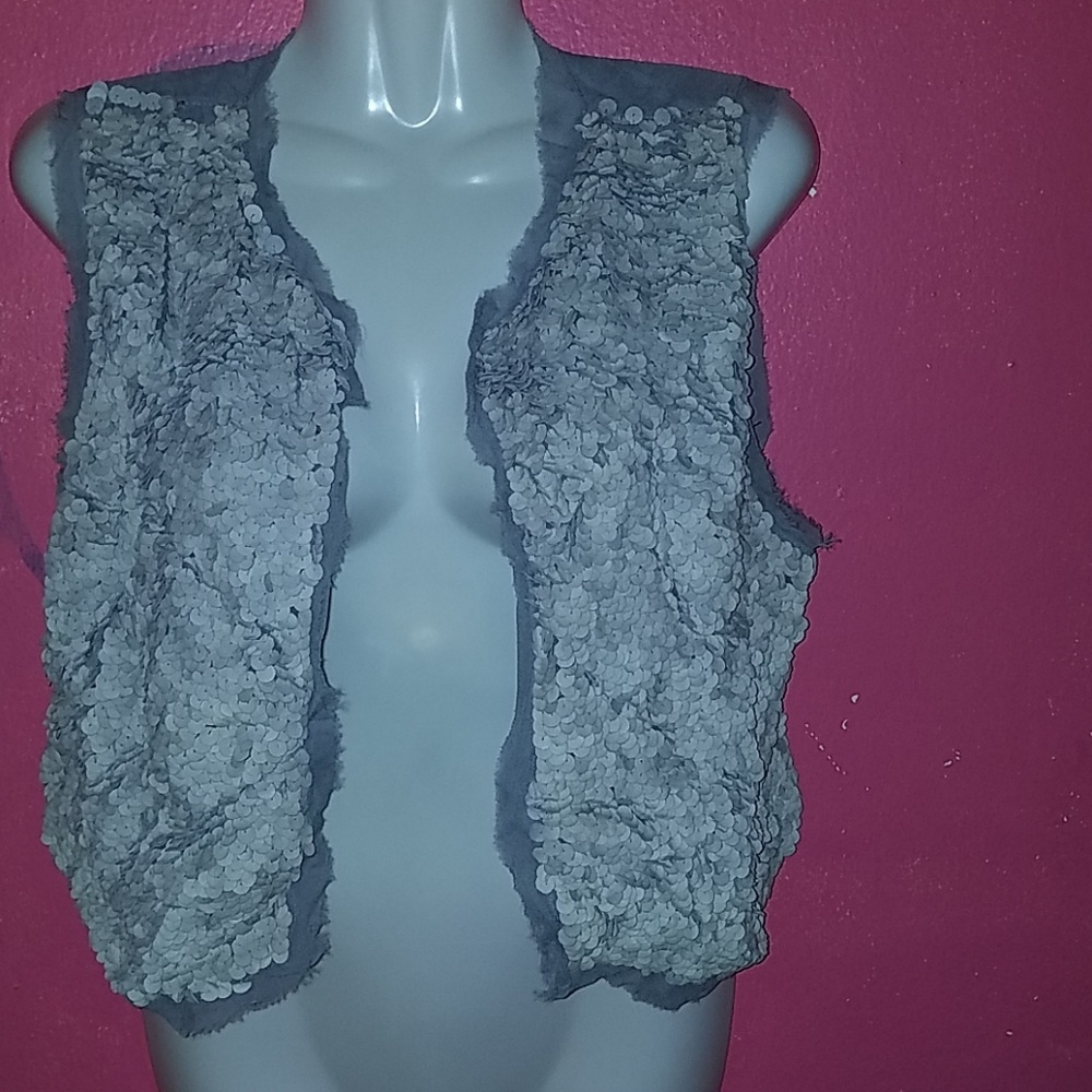Antik Batik silk & leather vest
